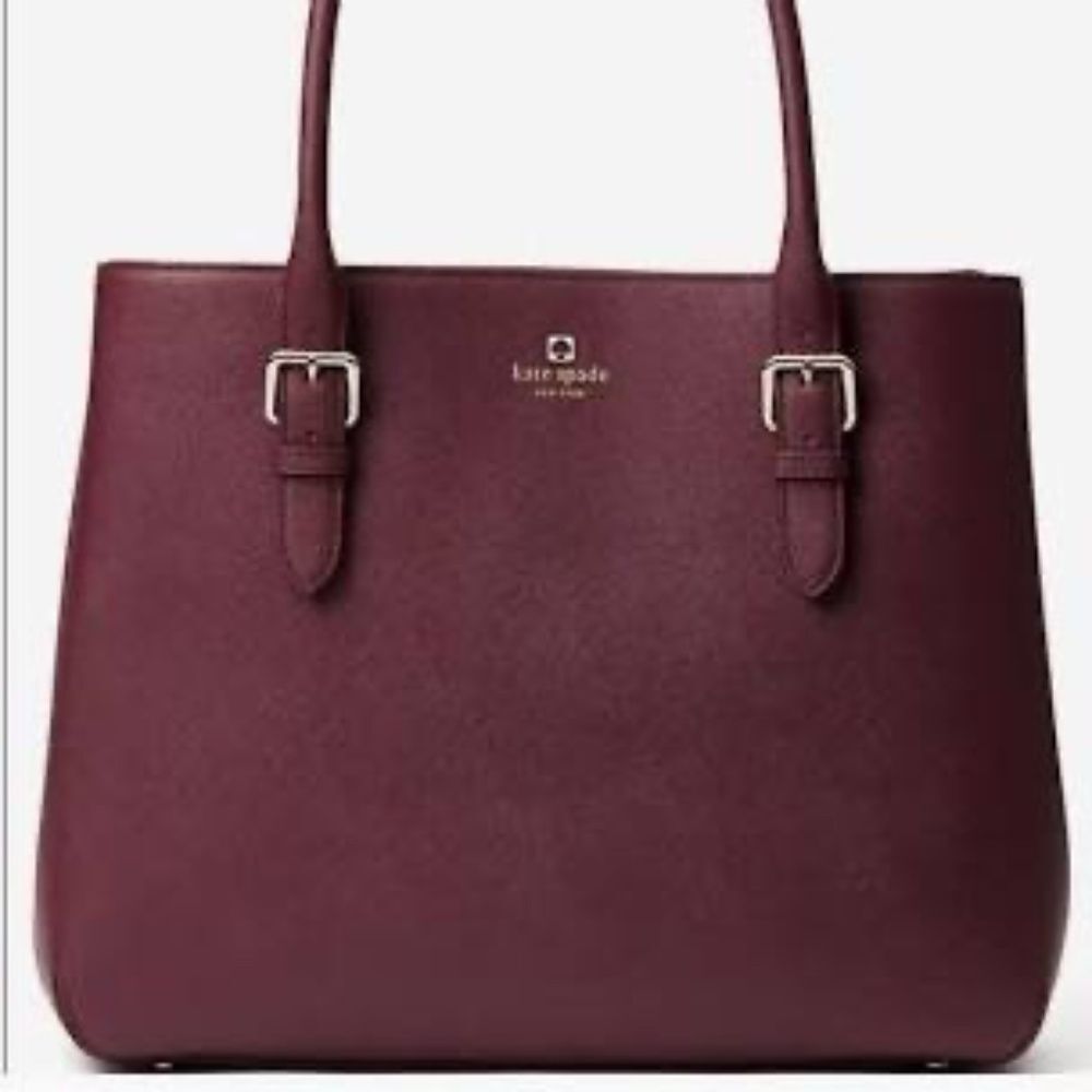 Kate Spade Cove Street Ariel‎ 100% Cow Leather Mahogany Plum Tote *SEE NOTES*